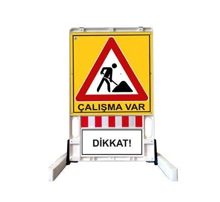 12500 FB R Katlanır Uyarı Levhalı Bariyer